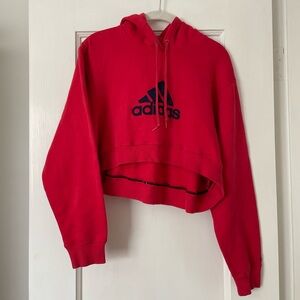 Frankie Collective Cropped Adidas Hoodie Sweatshirt
